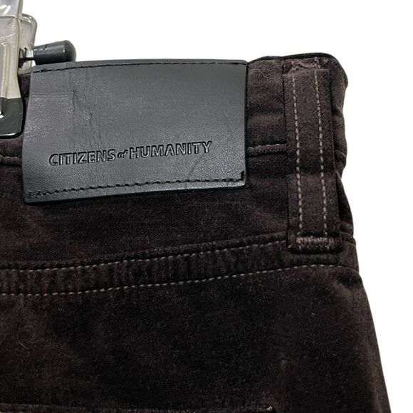 Citizens of Humanity NWT London Velvet Jeans Men’s Size 32 Brown Slim Tapered - Picture 8 of 13